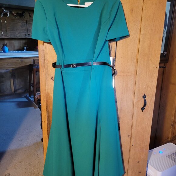 Green Calvin Klein dress - Picture 4 of 4